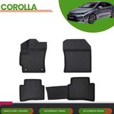 Ack Dizayn Toyota Corolla 2019+ Araca Özel 4d Havuzlu Paspas Takımı (Karbon) - Siyah