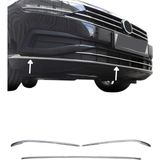 Ack Dizayn Volkswagen Passat B8,5 2019+ Araca Özel Krom Ön Tampon Çıtası 3pcs Paslanmaz Çelik A+