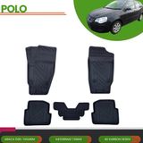 Ack Dizayn Volkswagen Polo 2002-2008 Araca Özel 4d Havuzlu Paspas Takımı (Karbon) - Siyah