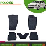 Ack Dizayn Volkswagen Polo 2009-2017 Araca Özel 4d Havuzlu Paspas Takımı (Karbon) - Siyah