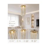ACK KRİSTAL TAŞLI GOLD PLATINIUM SPOT ARMATÜR + 7W AMPÜL + GU10 DUY