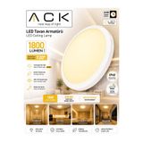 ACK LED TAVAN VE DUVAR ARMATÜRÜ 18W (SARI IŞIK) BEYAZ KASA