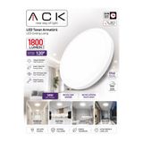 ACK LED TAVAN VE DUVAR ARMATÜRÜ 18W(BEYAZ IŞIK)BEYAZ KASA
