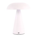 ACK Mantar Masa Lambası, Dimlenebilir LED CCT Işık Rengi, Metal Kasa, Mat Beyaz AF11-20032
