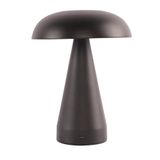 ACK Mantar Masa Lambası, Dimlenebilir LED CCT Işık Rengi, Metal Kasa, Mat Siyah AF11-20031