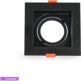 ACK Siyah Kare 102 mm Modüler Sistemli Spot Armatür Kasası
