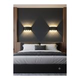 ACK SİYAH KASA HAİTİ LED APLİK IP54 3000K 8*1W / SMD CHIP 50.000 SAAT KULLANIM ÖMRÜ