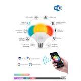 ACK Wi-fi Led Rgb Ampul 10 W E27 Uzaktan Kontrollü Ayarlanabilir Akıllı Ampul(AYNI GÜN KARGO)