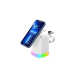 Acl 3 In 1 Rgb Kablosuz Şarj Standı Telefon Saat Kulaklık Uyumlu Airpods Şarj Standı AW13