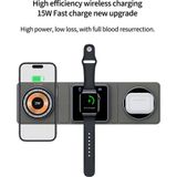 Acl 3In1 15W Çoklu Kablosuz Magsafe Kulaklık Saat Telefon Şarj Standı Apple Watch Iphone Samsung Uyumlu AW14