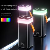 Acl 40.000MAH Dahili Kablolu Powerbank 22.5W Hızlı Şarj, Usb-C Giriş/çıkışlı LCD Göstergeli Taşınabilir Şarj Cihazı - Çok Renkli