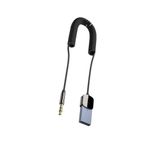 ACL A-13 USB-A to 3.5mm AUX Bluetooth 5.1 Adaptör | Spiral Kablolu Araç Ses Alıcısı