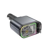 ACL ACC-01 RGB Işıklı 66W Araç Şarj Cihazı - 4in1 Geri Çekilebilir Makaralı Kablolu (Type-C + Lightning) Yıldızlı Tavan Projeksiyonlu Hızlı Araç Şarj Aleti