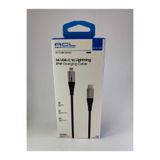 ACL ACK-104 1.2M LED Göstergeli 27W USB-C to Lightning Örgü Şarj ve Veri Kablosu (3A)