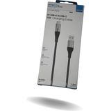 Acl Apple Uyumlu Hızlı Usb-A To Usb-C Sarj Kablosu 15W - 1.2m Ledli - Siyah