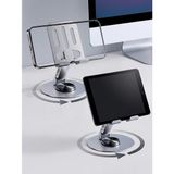 Acl Atd-01 360 Derece Dönen Metalik Telefon ve Tablet Tutucu Stand - Katlanabilir Masaüstü Destek Ünitesi Stnd