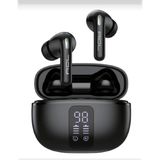 Acl Bluetooth 6.0 Kulaklık Kablosuz Kulak Içi LCD Göstergeli Dijital Ekranlı Çift Mikrofonlu Enc Gürültü Engelleyici Powerbankli Kulaklık - Siyah
