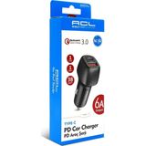 ACL Gkxy Q.C 3.0 6 Amper Araç Içi Çakmaklık Type-C Kablolu Şarj Usb - Type-C Life New 657515