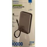 Acl Kablosuz Powerbank 10000 Mah Mini Magsafe Özellikli Powerbank Dahili 20W Hızlı Şarj Güç Bankası - Koyu Gri