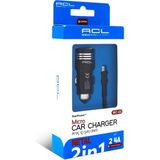 Acl Mc-02 2.4 Amper Araç İçi Çakmaklık Micro Kablolu Şarj 1 Metre