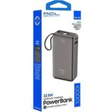 Acl PW-109 22.5W Hızlı Şarjlı 10.000MAH Dahili Usb-C Kablolu Powerbank - Çok Renkli