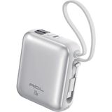 Acl PW-146 10000 Mah Type-C In-Out Pd Kablolu 20W 3A Mini Powerbank | LCD Gösterge - Beyaz