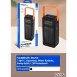 ACL Pw-19 50.000 mAh Kamp Işıklı LCD Siyah Powerbank