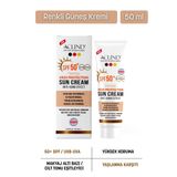 Aclind Spf 50+ Kapatıcı Etkili Renkli Yüz Güneş Kremi - Yaşlanma Karşıtı Cilt Tonu Eşitleyici 50 ml