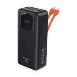 ACLPW-138 30000MAH Powerbank – 22.5W Hızlı Şarj – Dahili Kablolu – LCD Göstergeli – Usb-C Giriş/çıkış - Siyah