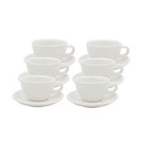 Acme Evolution 6'lı Cappuccino Fincan Seti Beyaz