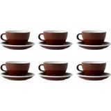 Acme Evolution 6'lı Cappuccino Fincan Seti Kahverengi