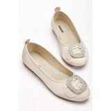 ACMZ SHOES saten babet taşli tokalı ortopedik taban