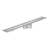 Aco - Lineer Duş Kanalı L=300 mm Sabit Çerçeveli Kanal Gövdesi, Yatay Çıkış DN50 - M.90.S2A.001 - Krom