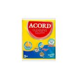 Acord Sarı Temizlik Bezi 35X38 Cm 3'Lü X 12 Paket
