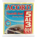 Acord Temizlik Bezi 5 Li - Sarı - Standart