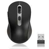 ACOZYKITTEN Dizüstü bilgisayar, PC, Chromebook, Mac, MacBook için kablosuz fare, USB nano alıcılı sessiz kablosuz fare, yan düğme, 2400 DPI, kaymaz silindir, 6 düğmeli ergonomi kablosuz bilgisayar fareleri -