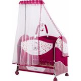 Acr Ciciko C-1006 Lüx Bunny Sallanır Portatif Beşik - Beyaz - Pembe