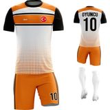 ACR Giyim - Bant - Kişiye Özel Futbol Forması Takımı - 4 Yaş - Turuncu