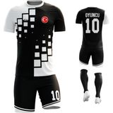 Acr Giyim Dijital Kişiye Özel Futbol Forması Takımı - XL - Siyah