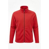 ACR Giyim Kırmızı Bato Yaka Tam Fermuarlı ve Cepli Outdoor Polar Ceket