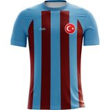 ACR Giyim Kişiye Özel Futbol Forması, Hediyelik Forma Tek Üst Klasik Çubuklu Modeli - Bordo - Mavi - 1 - 2 Yaş