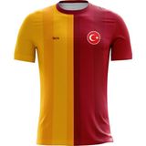 ACR Giyim Kişiye Özel Futbol Forması, Hediyelik Forma Tek Üst Sarı Kırmızı 19 Modeli - Sarı - Kırmızı - 1 - 2 Yaş