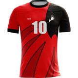 ACR Giyim Kişiye Özel Futbol Forması Kırmızı Tek Üst Pençe Modeli 9 - 10 Yaş Hediyelik