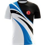 ACR Giyim Kişiye Özel Unisex Futbol Forması Lale Modeli Hızlı Kuruma 30 Derece - Mavi - 1 - 2 Yaş