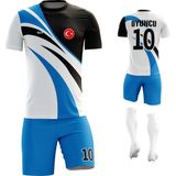 ACR Giyim - Lale - Kişiye Özel Futbol Forması Takımı - XL - Mavi