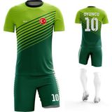 Acr Giyim - Level Modeli - Kişiye Özel Futbol Forması Takımı - 1-2 Yaş - Yeşil