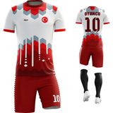 Acr Giyim Limit Kişiye Özel Futbol Forması Takımı - 2 Yaş - Kırmızı
