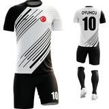 Acr Giyim Rüzgar Kişiye Özel Futbol Forması Takımı - 2 Yaş - Siyah