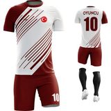 Acr Giyim Rüzgar Kişiye Özel Futbol Forması Takımı - 2XL - Bordo