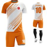 Acr Giyim Rüzgar Kişiye Özel Futbol Forması Takımı - 5 - 6 Yaş - Turuncu